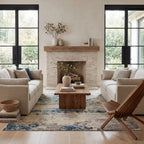 Abstract Nebula Rug | Blue