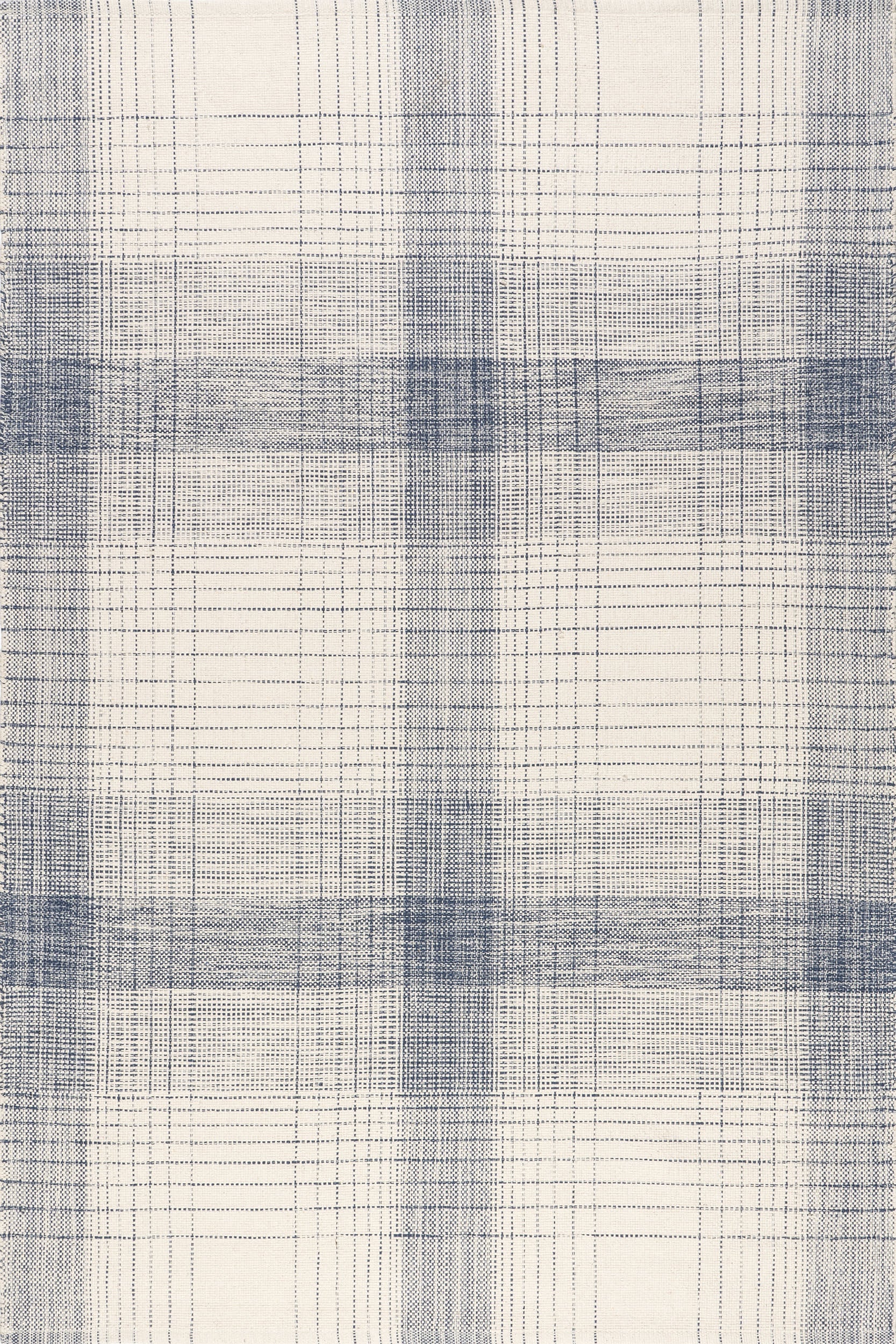 Winifred Vintage Plaid Rug | Blue