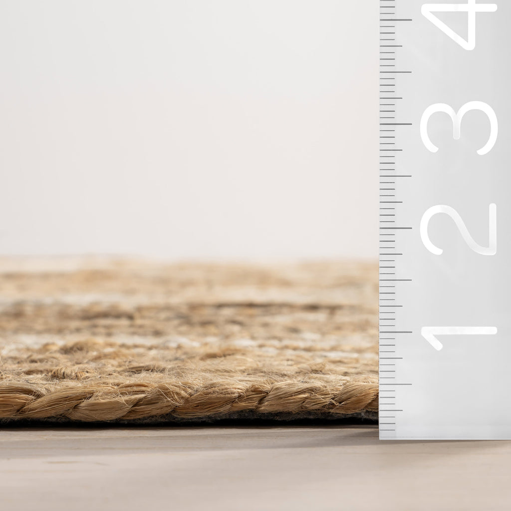 Tillie Marble Jute Tasseled Rug | Natural