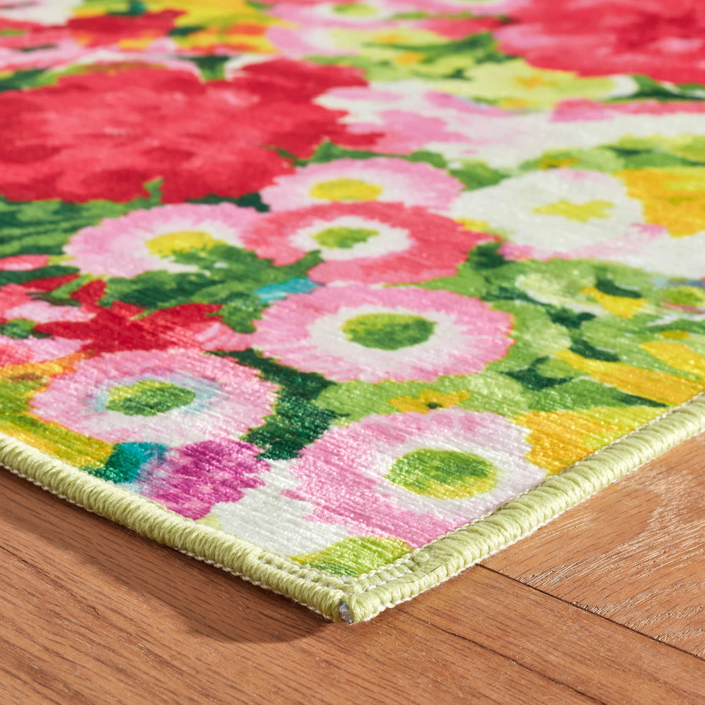 Chamomile Cluster Machine Washable Rug | Multi