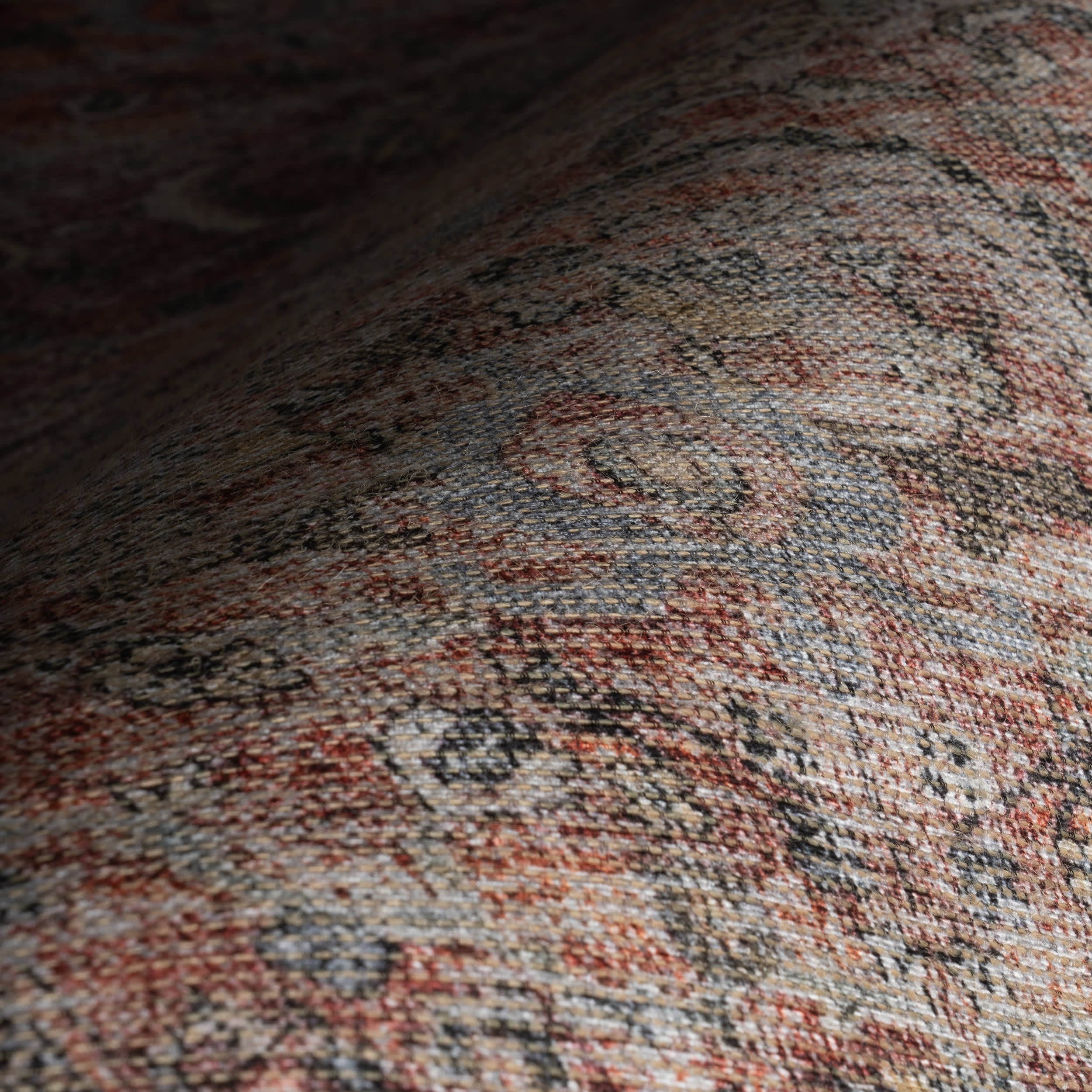 Red Bank Antiqued Jute-Blend Rug | Multicolor