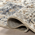 Angelique Vintage Medallion Rug | Light Blue