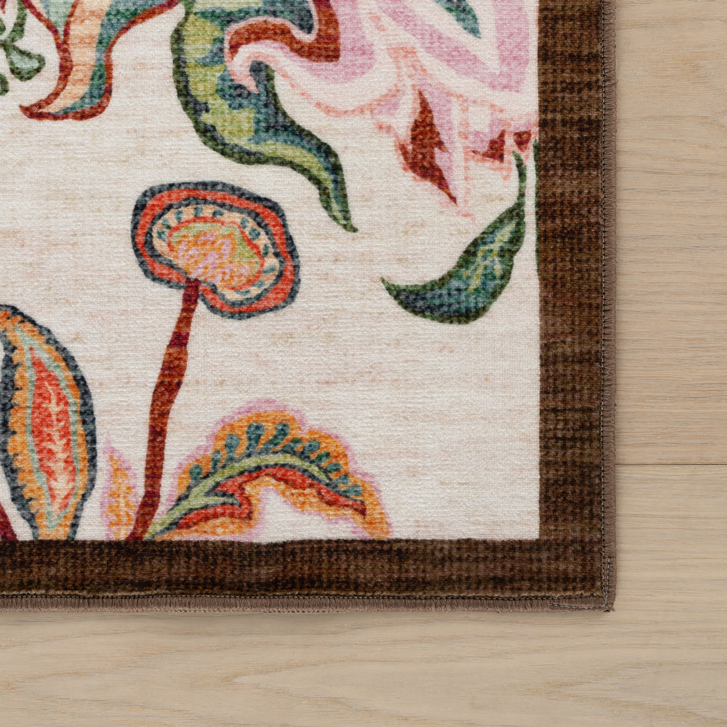 Amaia Floral Washable Rug | Multicolor