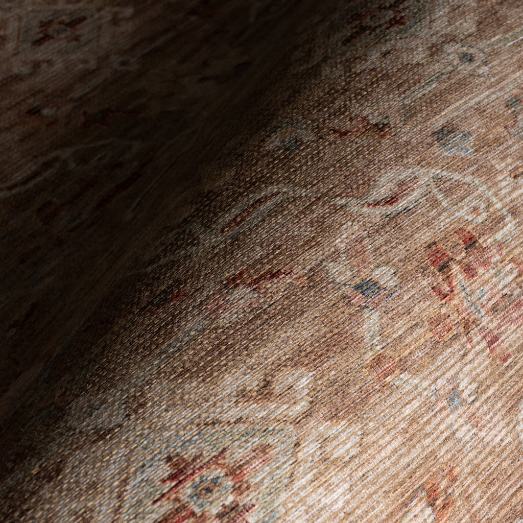 Ankhe Traditional Bordered Rug | Beige