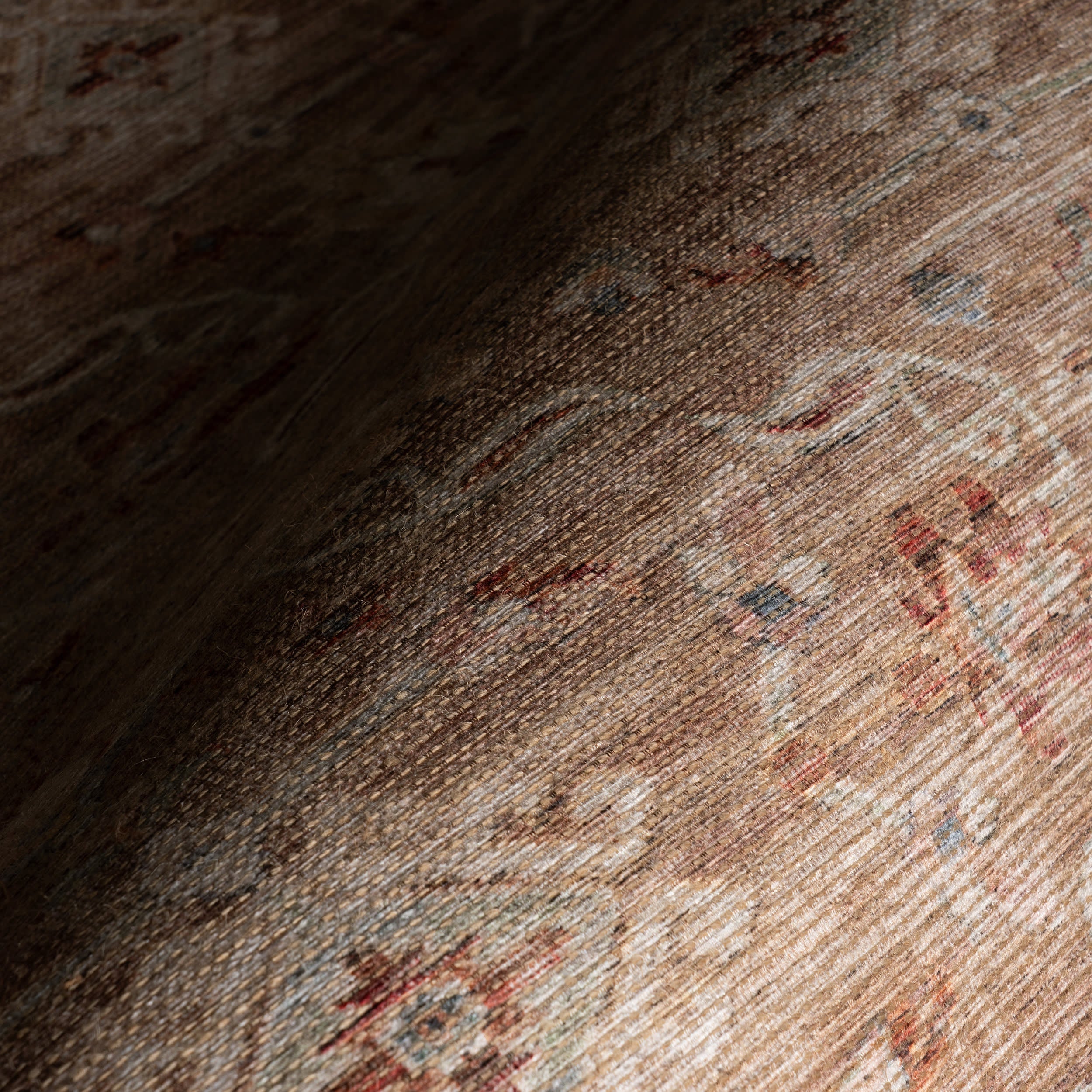 Ankhe Traditional Bordered Rug | Beige
