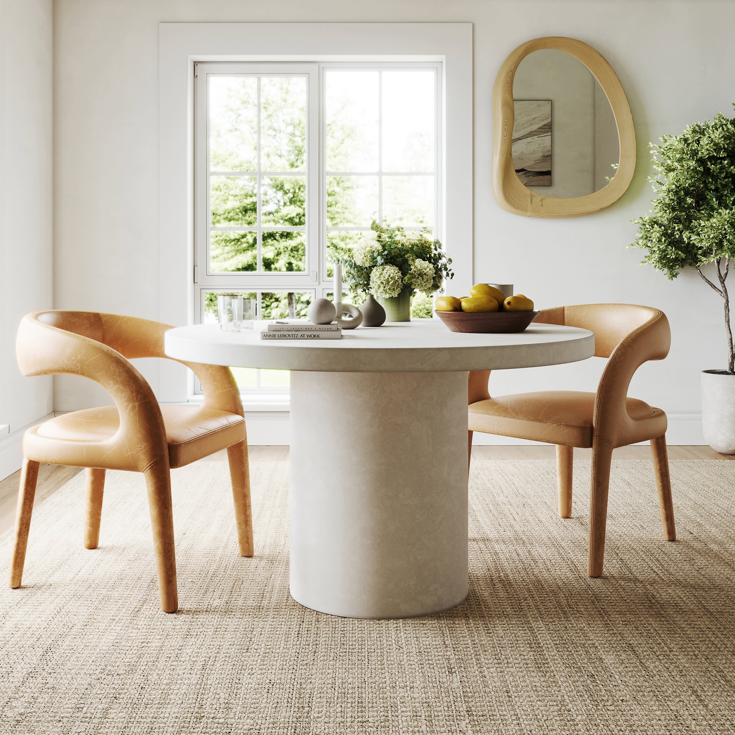 Chunky Jute Tasseled Rug | Off White Secondary image