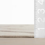 Lenis Abstract Washable Rug | Ivory