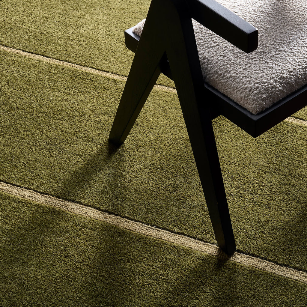 Mira Mid-Century Geometric Rug | Green