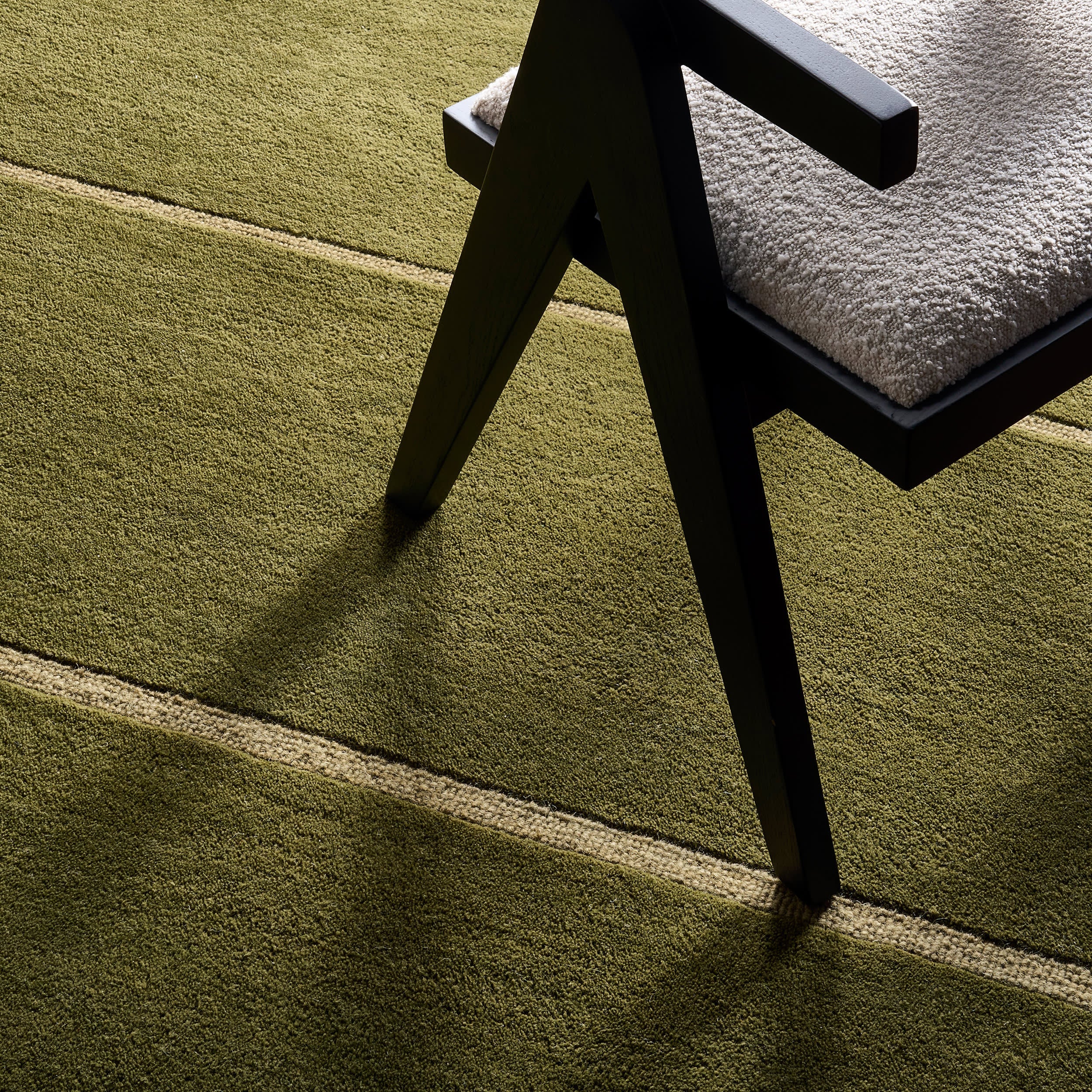 Mira Mid-Century Geometric Rug | Green