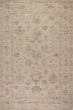 Tiye Traditional Floral & Paisley Rug | Beige