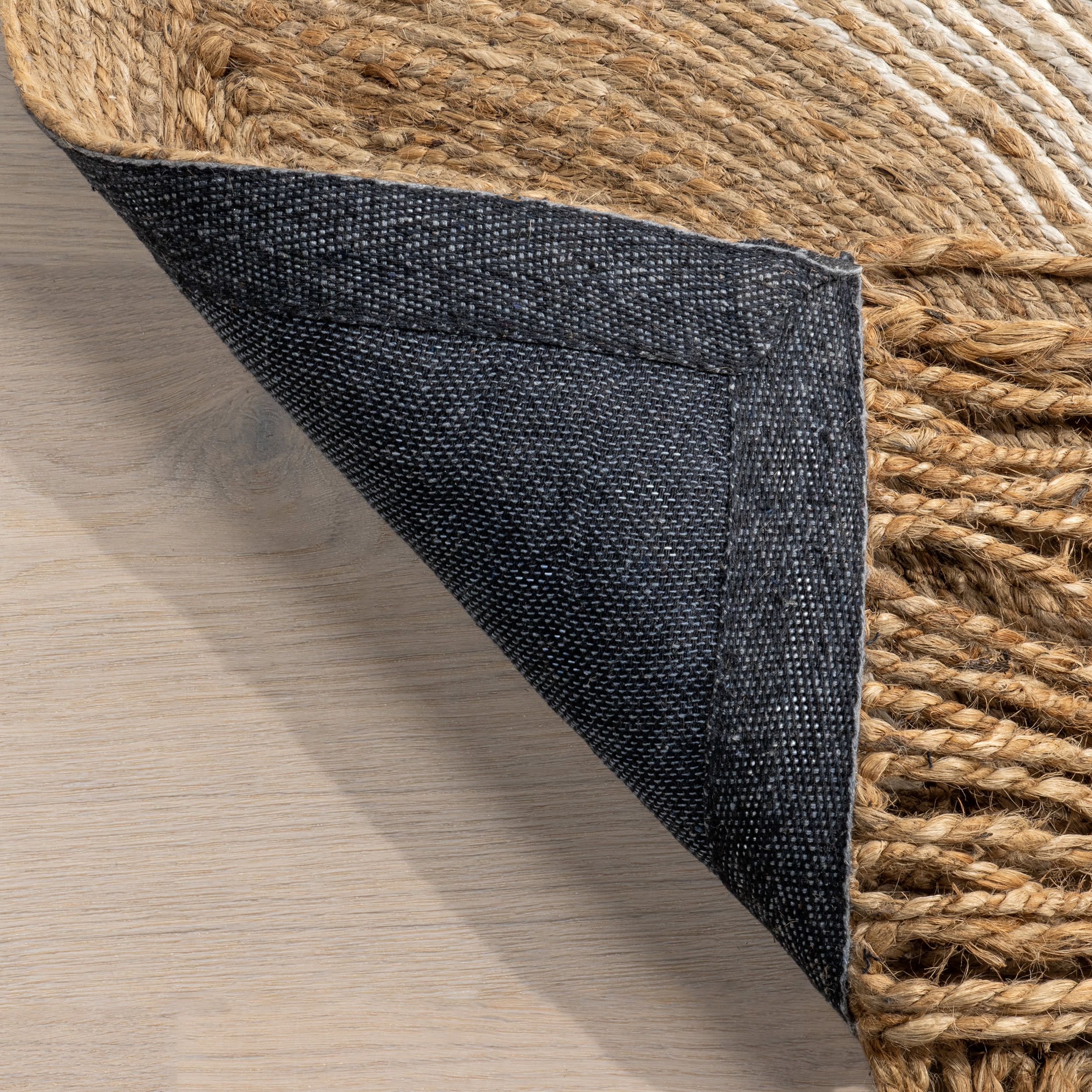 Tillie Marble Jute Tasseled Rug | Natural