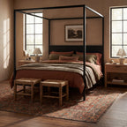 Maid Medallion Washable Rug | Red