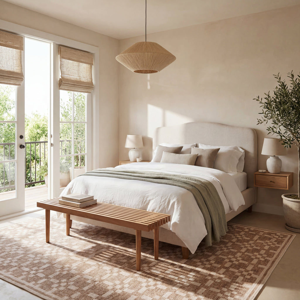 Innex Bohemian Washable Rug | Natural