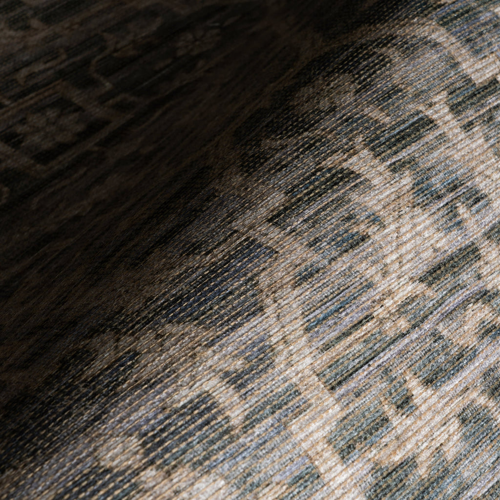 Nefre Traditional Diamond Rug | Blue