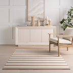 Banks Stripe Handwoven Indoor/Outdoor Rug | Khaki