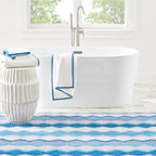 Safety Net Machine Washable Rug | Blue
