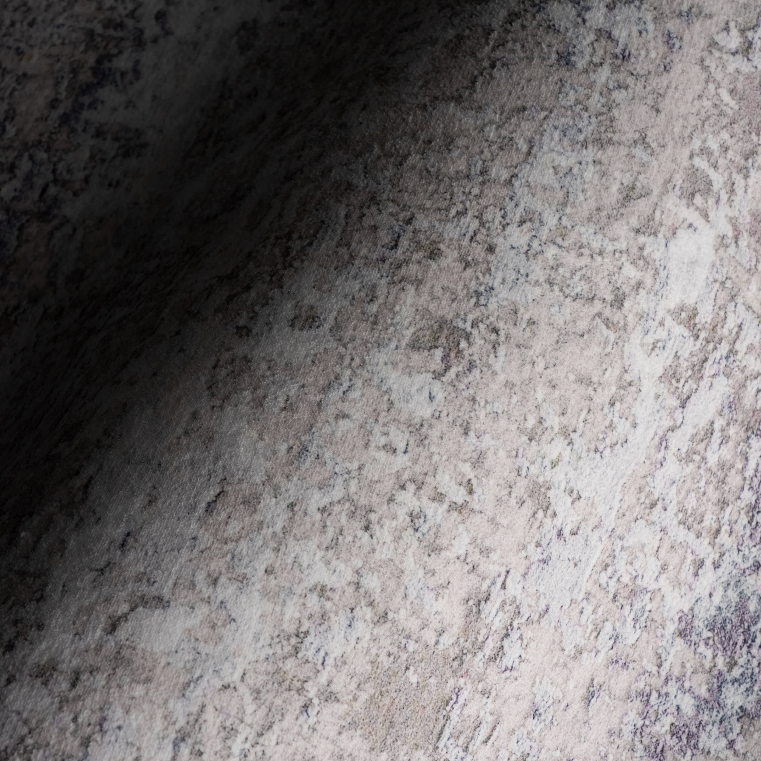 Glacier Abstract Washable Rug | Grey