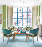 Miss Muffet Handwoven Cotton Rug | Teal