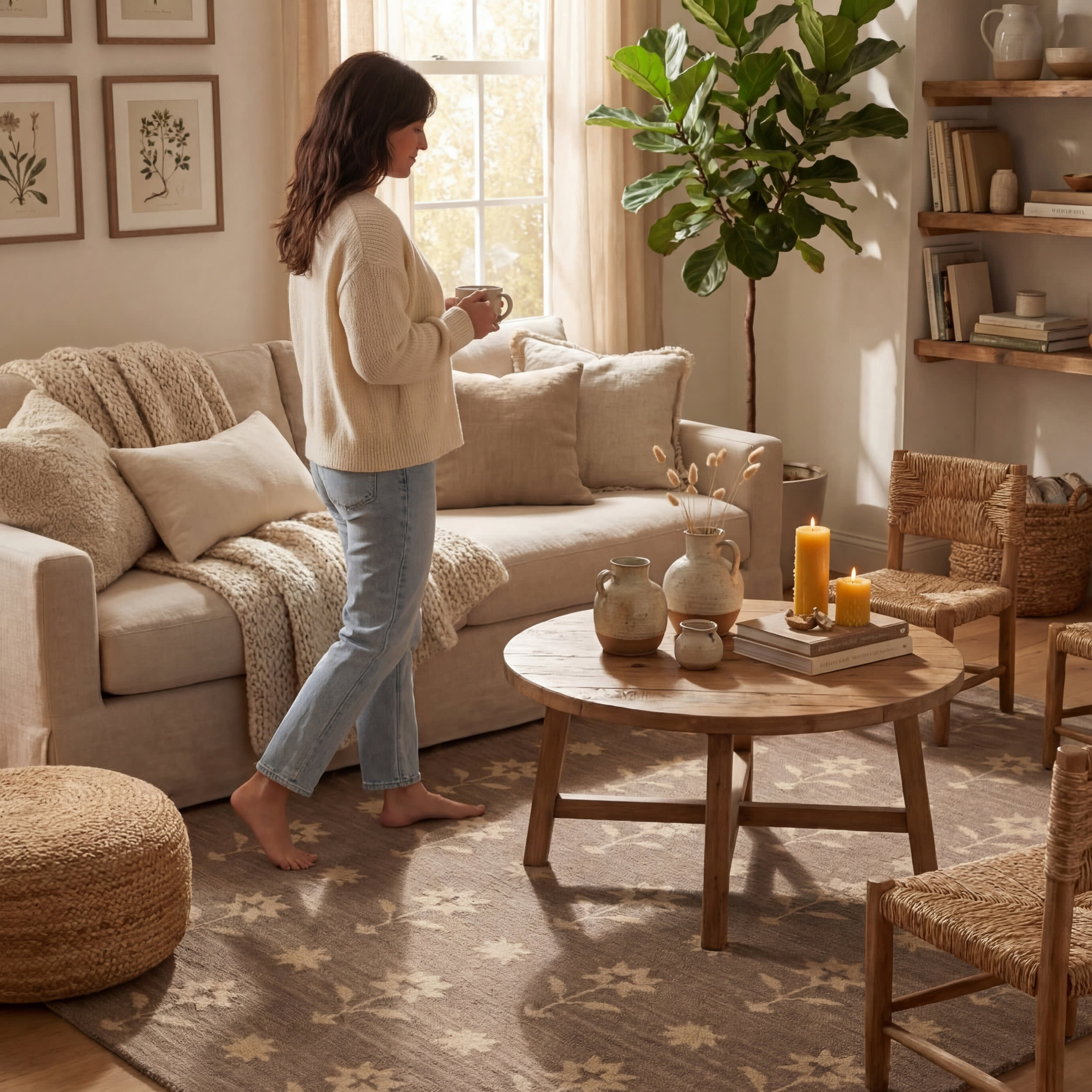 Ella Wool Rug | Taupe