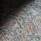 Ethellie Vintage & Distressed Washable Rug | Blue