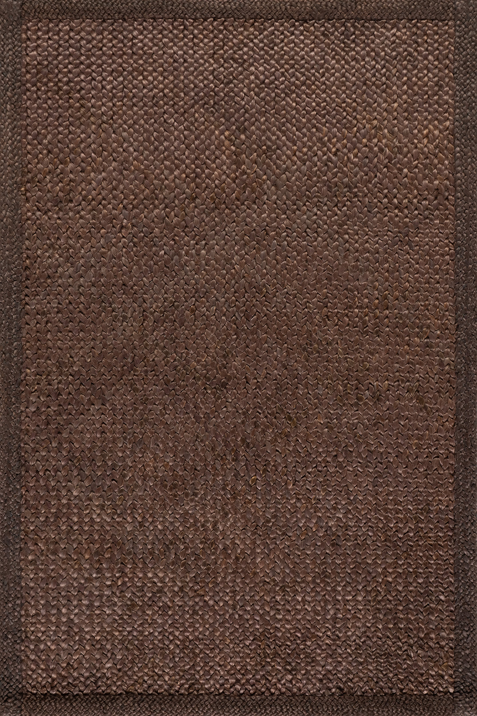 Thale Textured Handmade Jute Rug | Chocolate Brown Image secondaire du produit