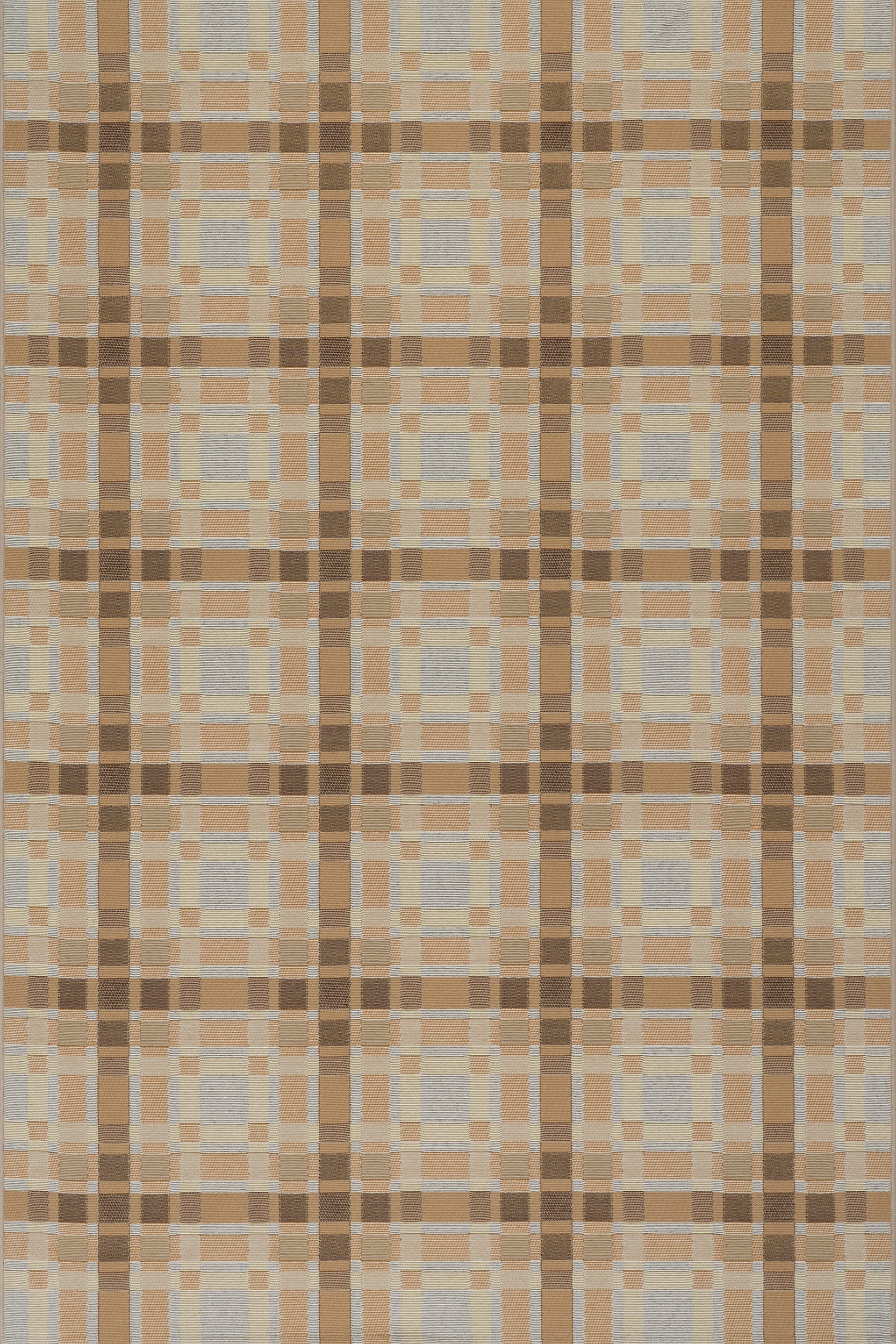 Mesael Modern Plaid Indoor/Outdoor Rug | Tan Secondary image