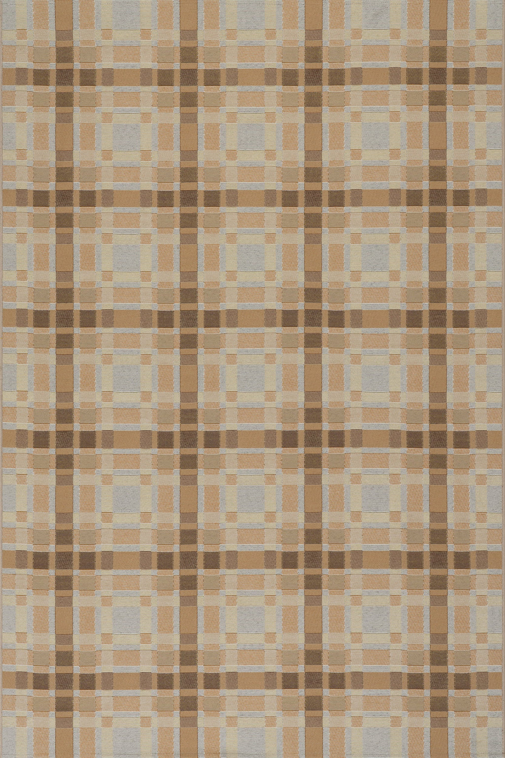 Mesael Modern Plaid Indoor/Outdoor Rug | Tan