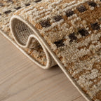Tracewire Bohemian Striped Rug | Tan