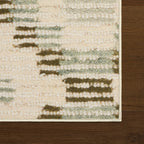 Orzalla Southwestern Diamond Washable Rug | Green