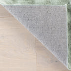 Ivana Checkered Plush Cloud Washable Rug | Mint Green