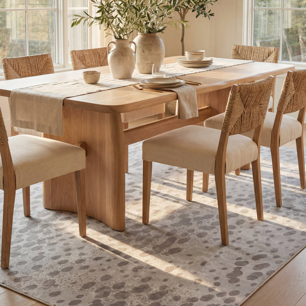 Aricela Modern Animal Print Washable Rug | Taupe