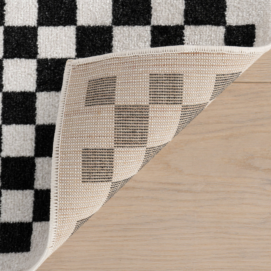 Kallie Washable Tiled Rug | Blue