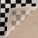 Kallie Washable Tiled Rug | Blue