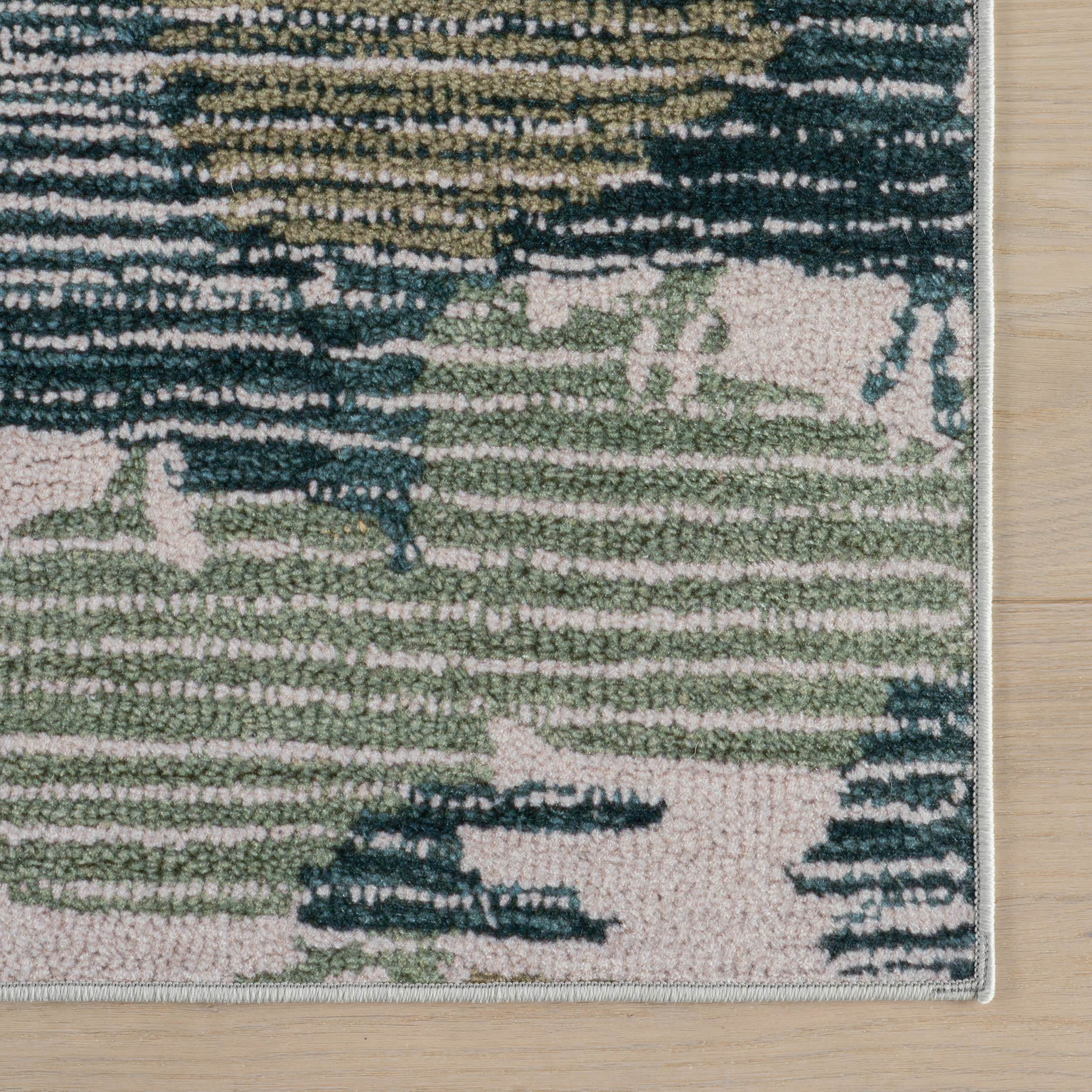 Ladycross Machine Washable Rug | Green
