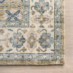 Mariel Wool and Cotton Rug | Blue