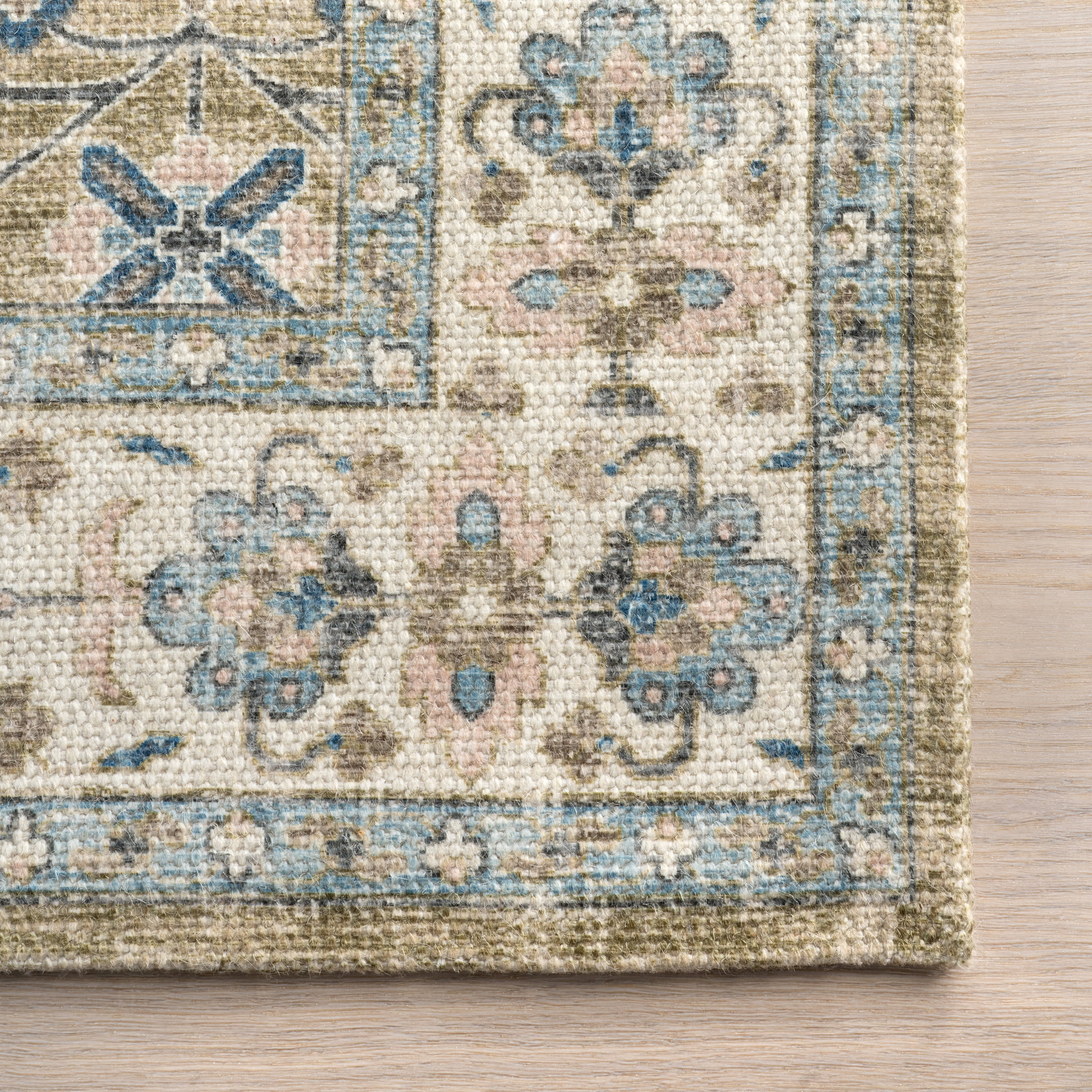 Mariel Wool and Cotton Rug | Blue
