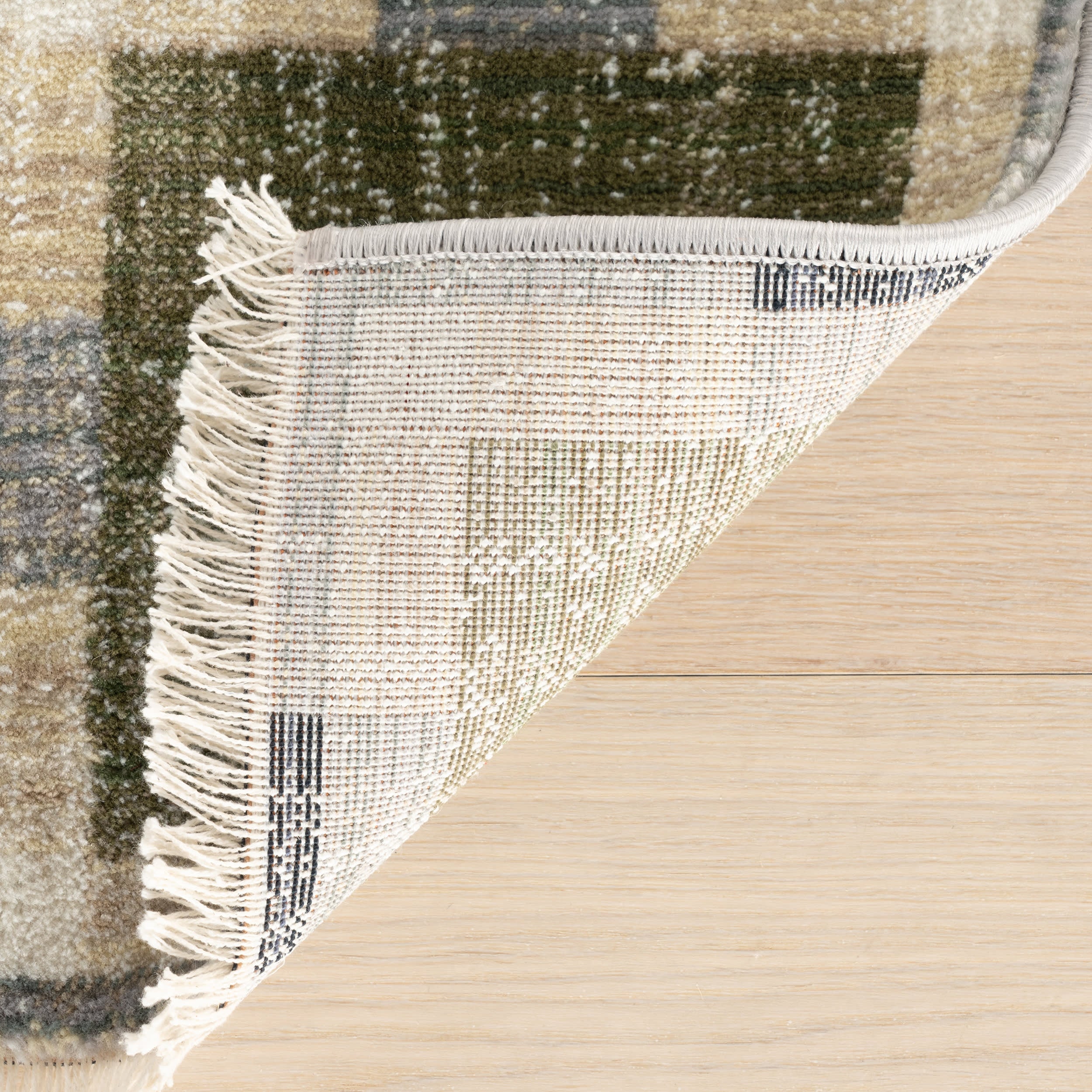 Sorelle Modern Plaid Rug | Green