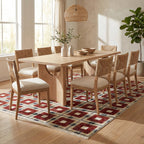 Sorelle Modern Plaid Rug | Red
