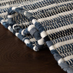 Dira Denim Bohemian Diamond Rug | Blue