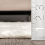 Zahara Faux Cowhide Washable Rug | Off White