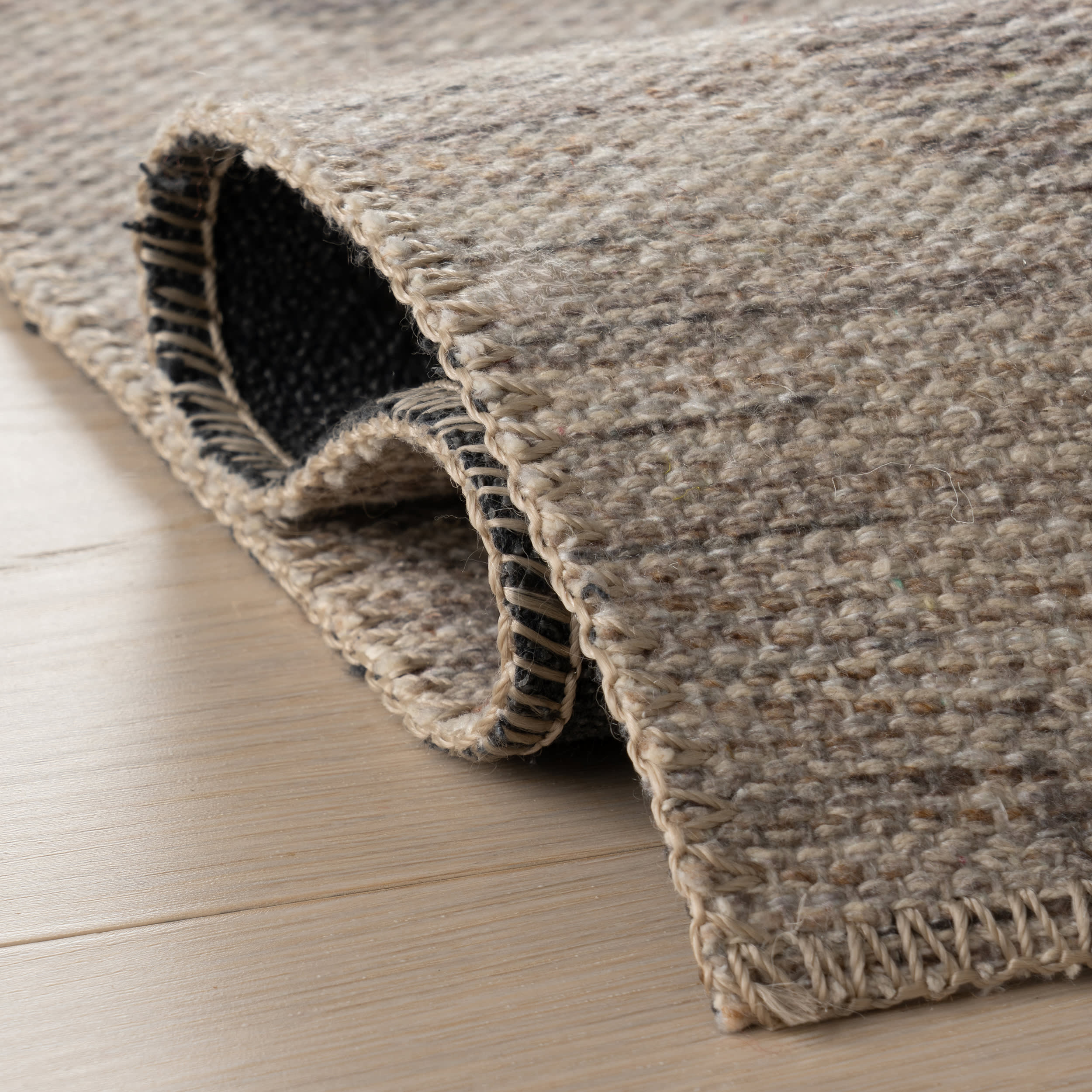 Nouran Modern Geometric Washable Rug | Brown