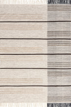 Zeta Wool Faded Rug | Beige