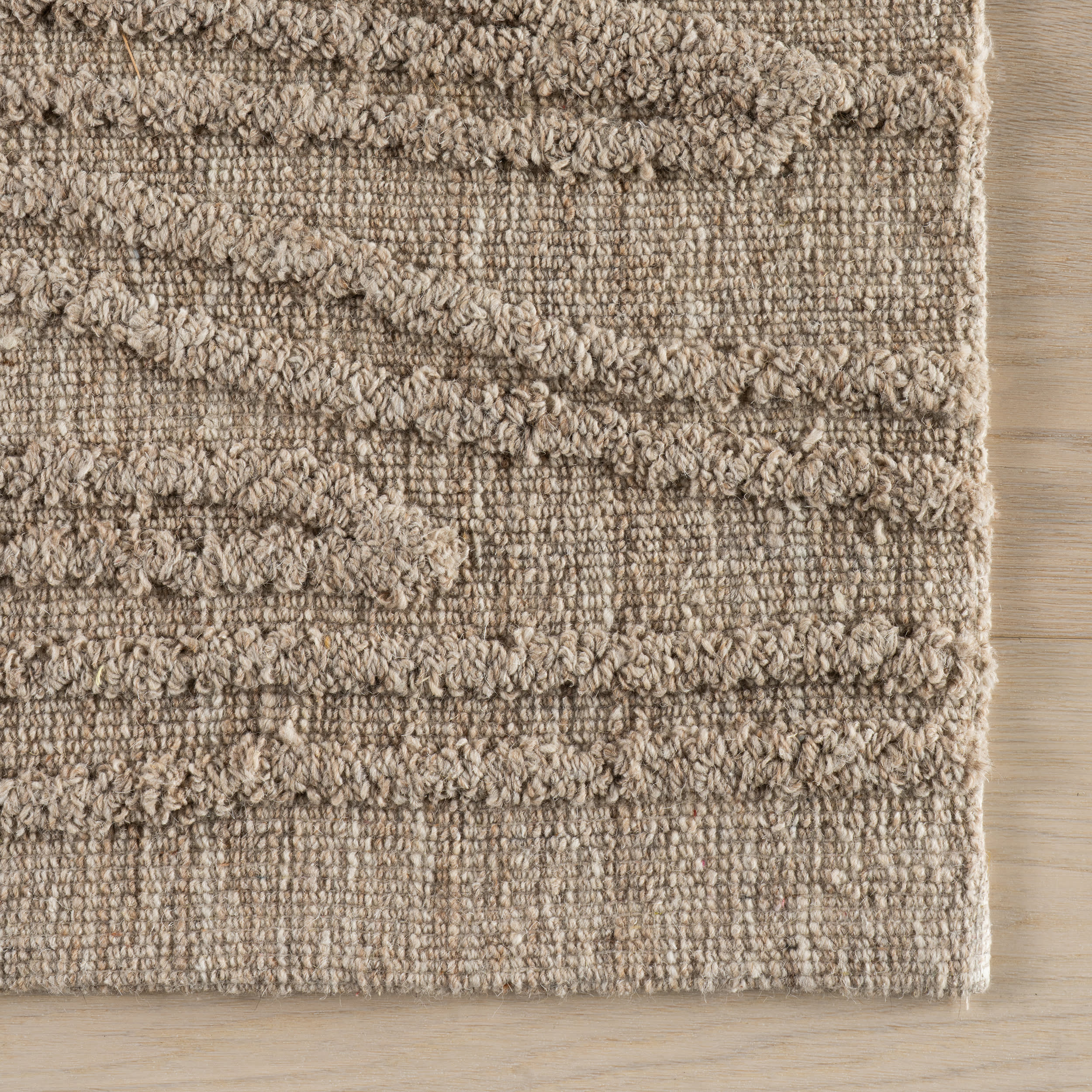 Kahina Abstract Bohemian Hand Tufted Wool Rug | Beige