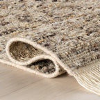 JuJu Tasseled Wool Rug | Brown