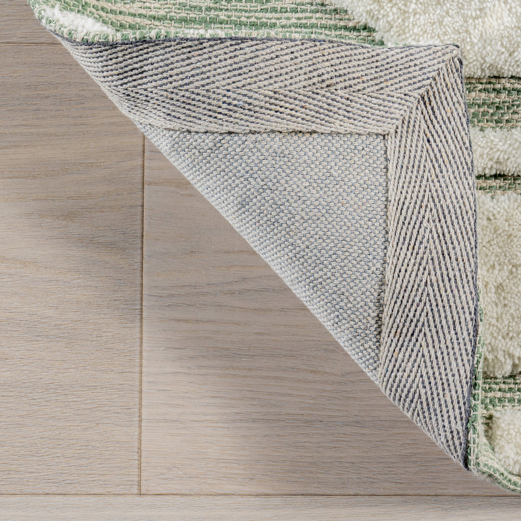 Babai New Zealand Wool Rug | Green