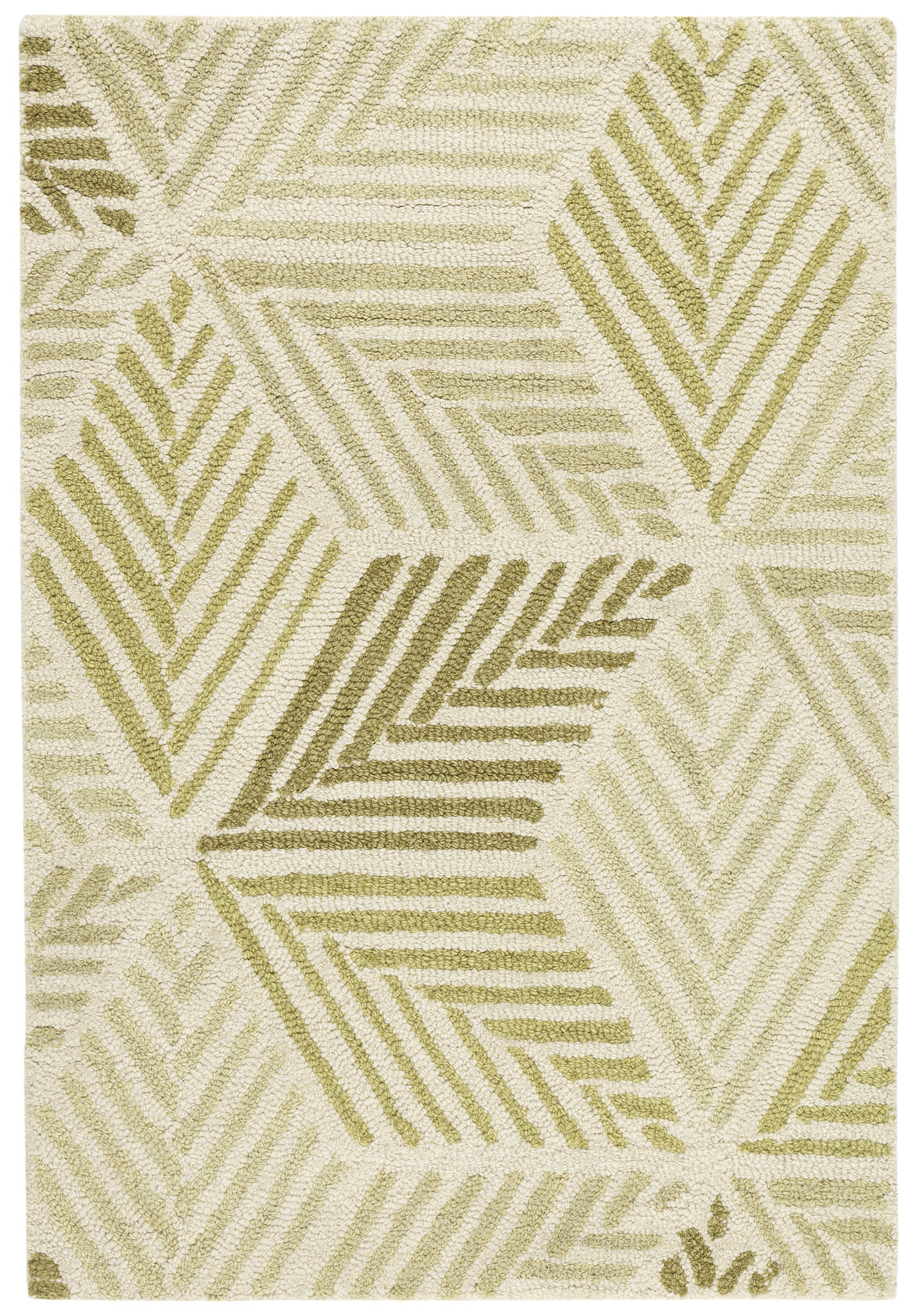 Karari Hand Hooked Wool Rug | Moss