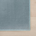 Ranya Modern Solid Rug | Blue