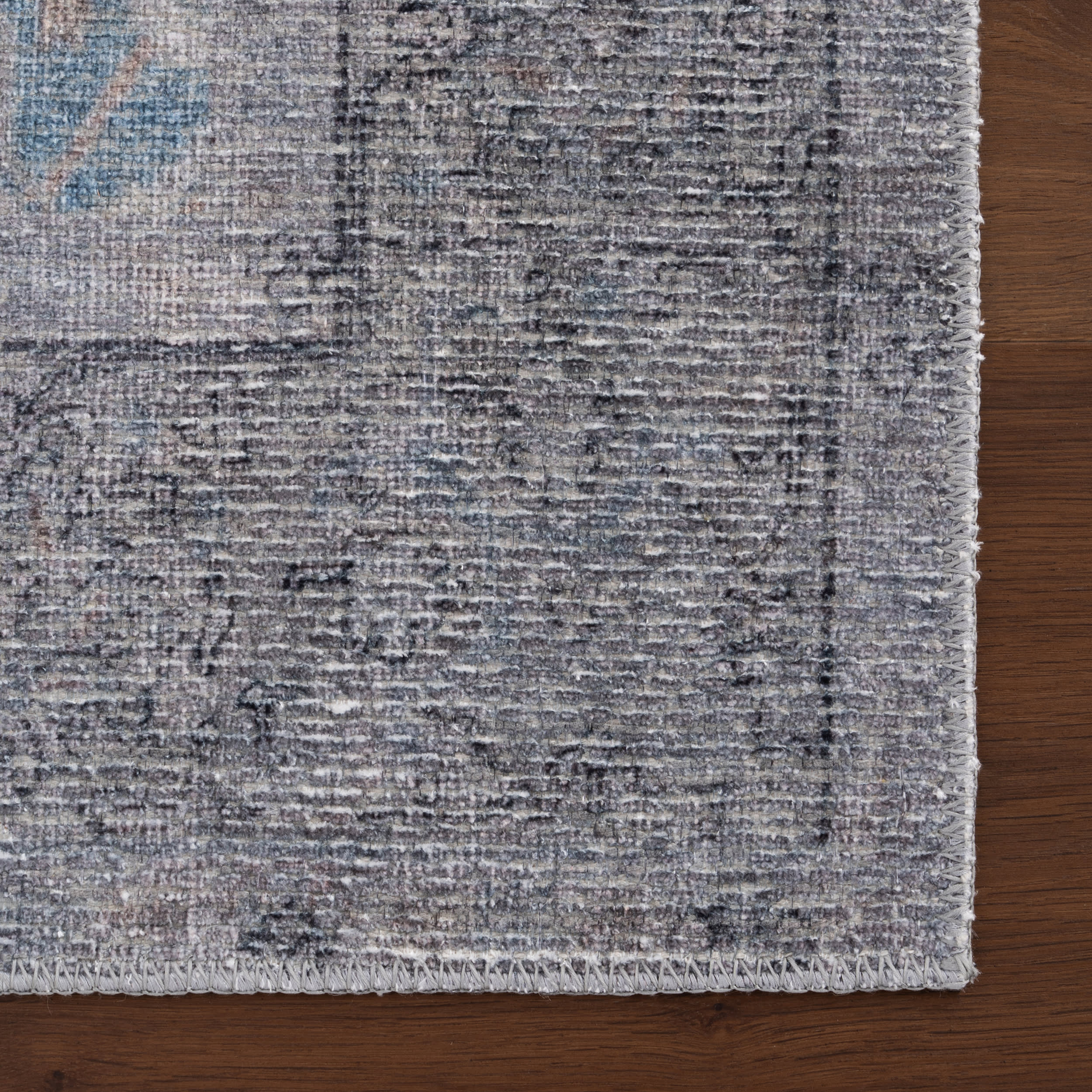 Odelia Vintage & Distressed Washable Rug | Blue