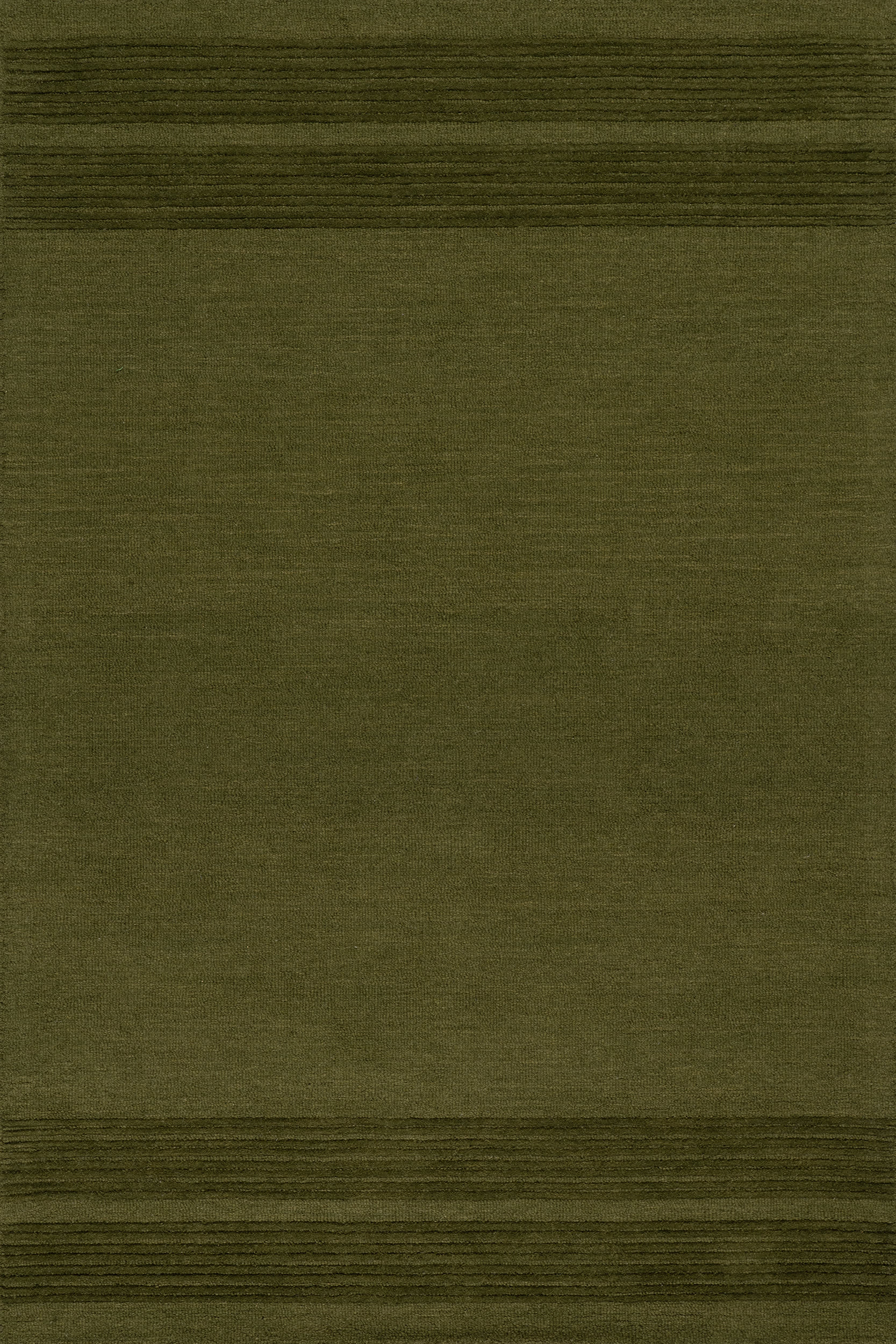 Cotina Modern Bordered Handmade Wool Rug | Green