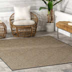 Greek Tiles Indoor/Outdoor Rug | Charcoal